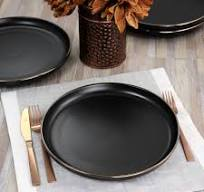 black plate