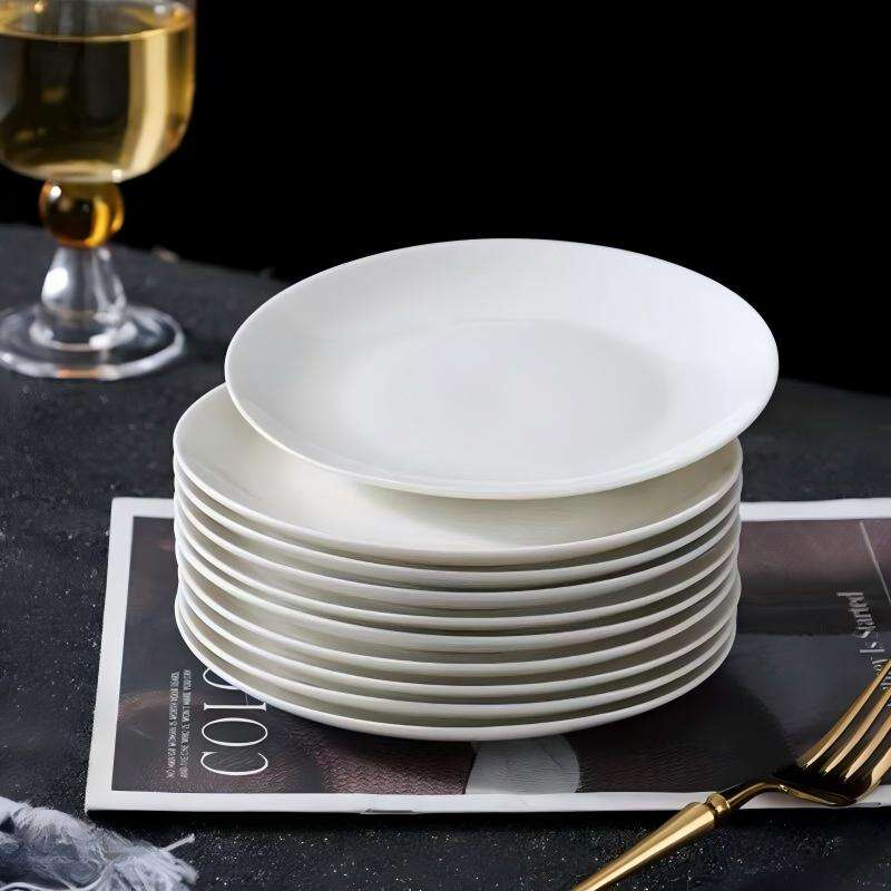6 Inch White Ceramic Plates Wholesale Supplier