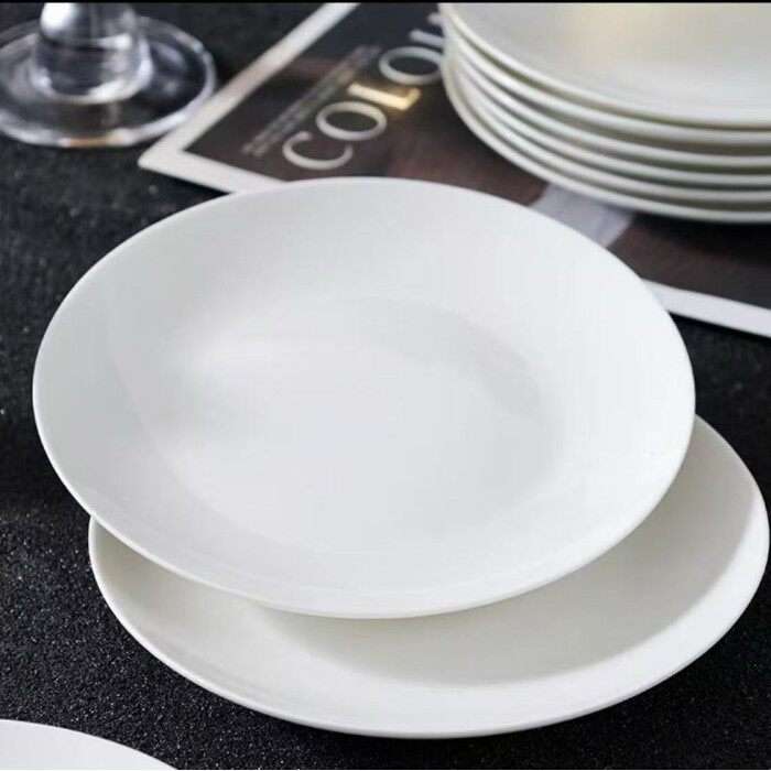 6 Inch White Ceramic Plates Wholesale Supplier