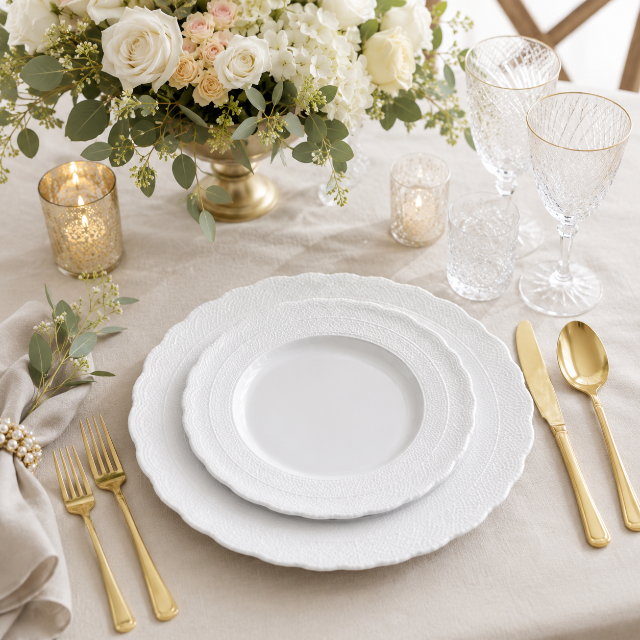 Bulk Dinner Plates for Wedding