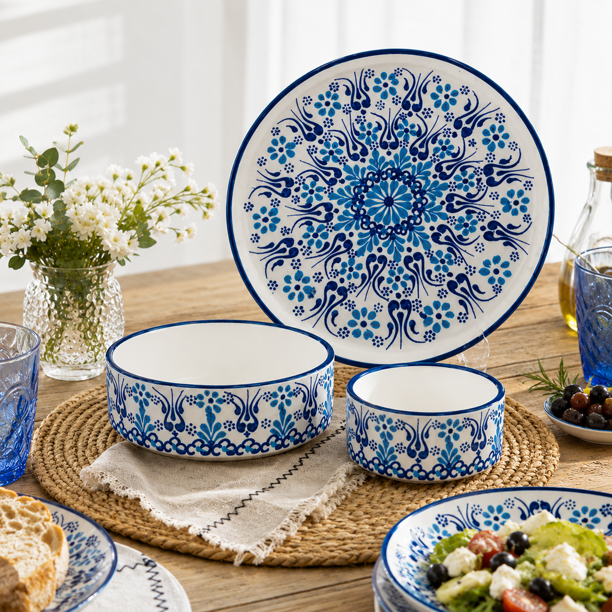 Blue Turkish Plates