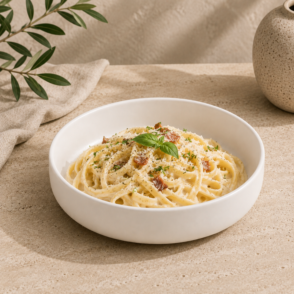 White Pasta Bowl