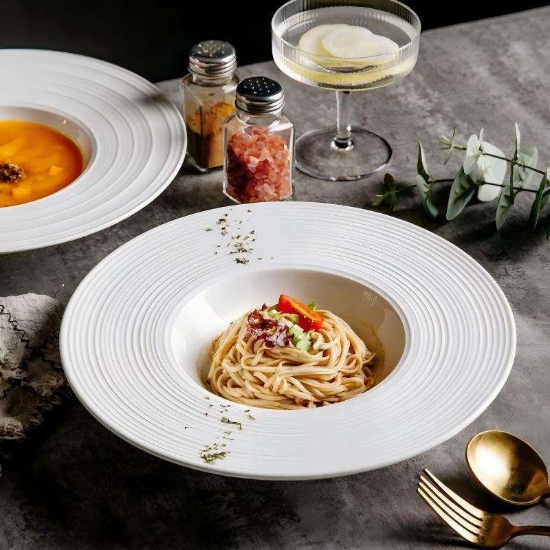 Microwave Safe & Dishwasher Safe Ceramic Pasta Bowls for Serving