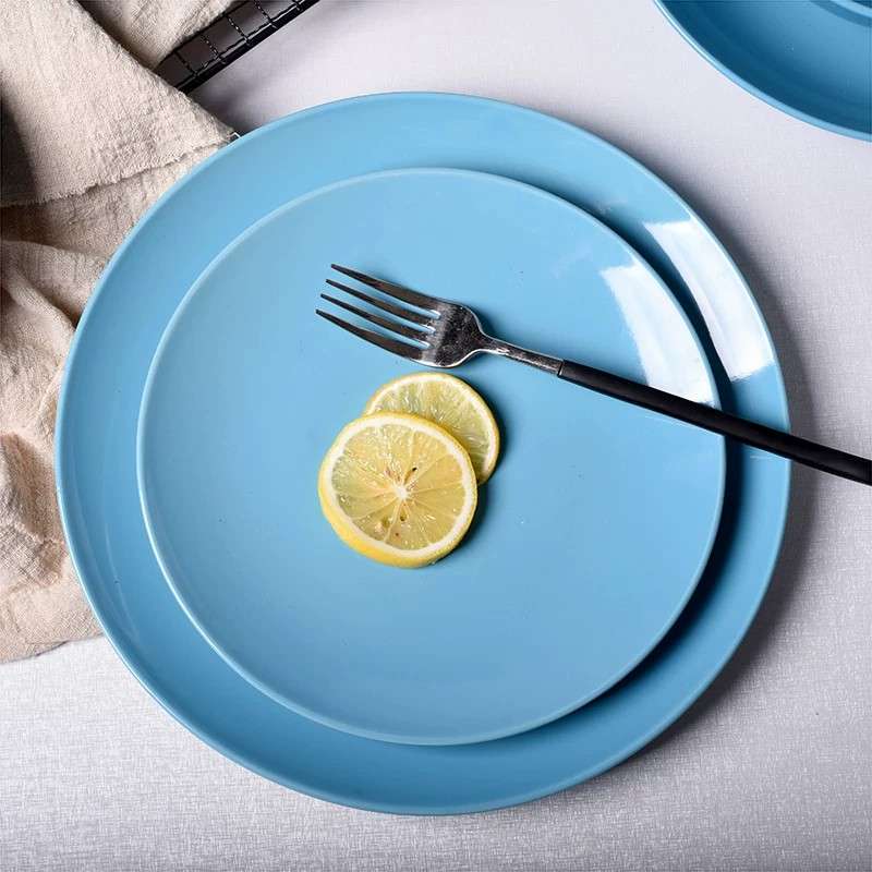 Light Blue Ceramic Plates