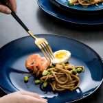 Navy Blue Ceramic Plates