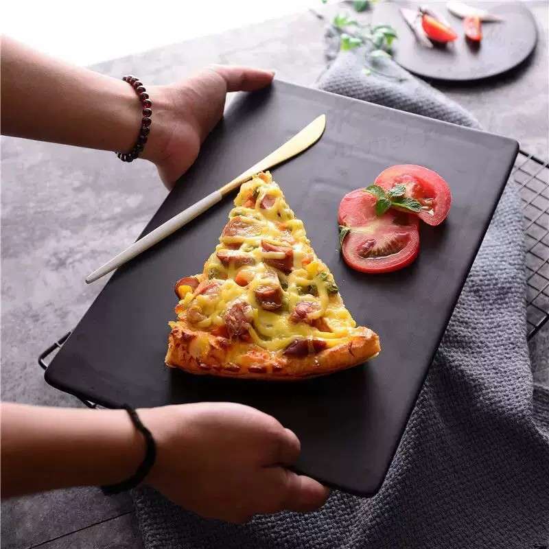 Black Serving Plates