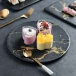 Black Ceramic Sushi Plates
