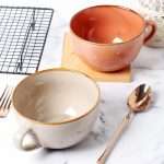 Ceramic Soup Bowls with Handles