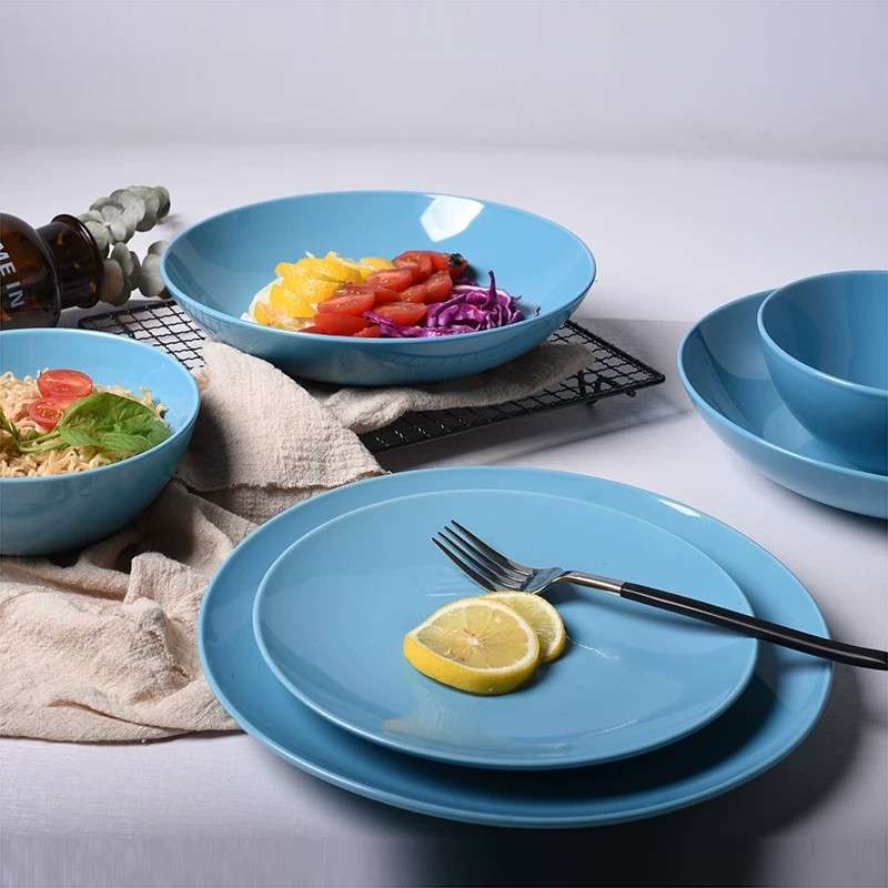 Light Blue Ceramic Plates