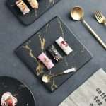 Black Ceramic Sushi Plates