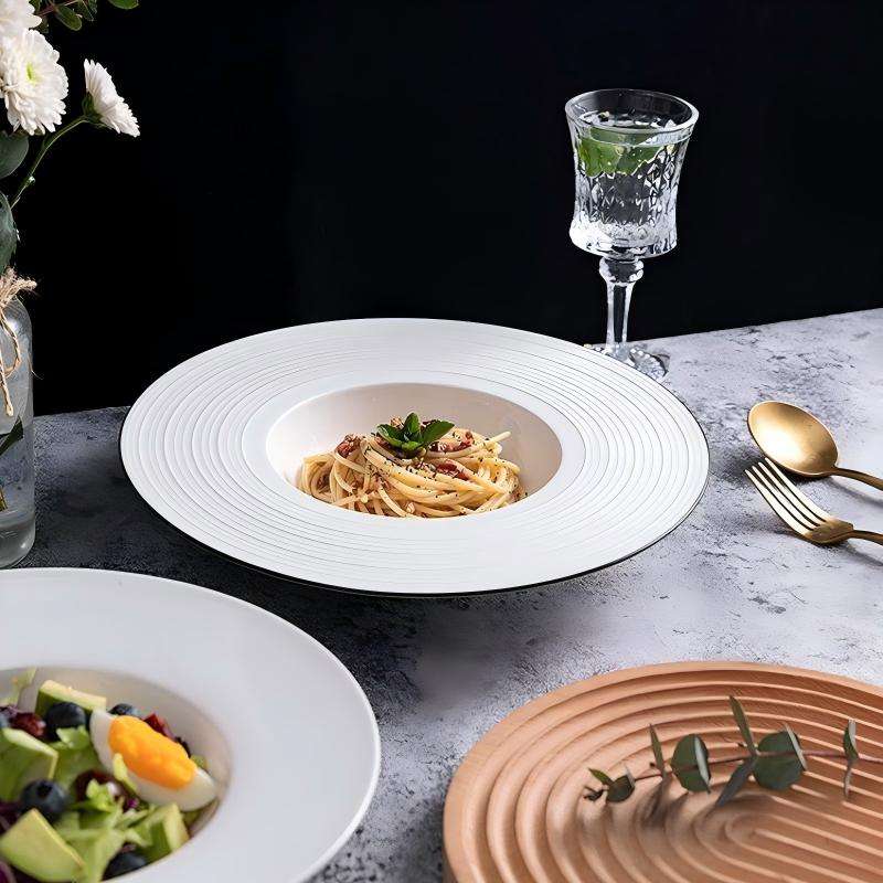 Wide Rim Pasta Bowl